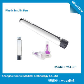 Stylo réutilisable manuel d'insuline/stylo rechargeable d'insuline avec la matière plastique d'importation