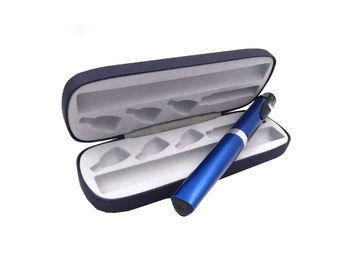 Caisse bleue de voyage d'insuline de boîte de stylo d'insuline de couleur pour le matériel en cuir du fer-blanc de stylos/unité centrale
